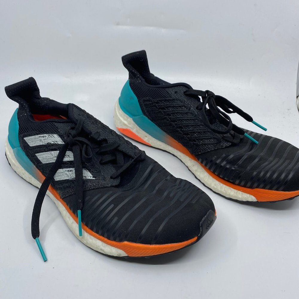 Adidas SOLAR BOOST Black Blue Sneakers Size: US9.5 - Picture 4 of 8